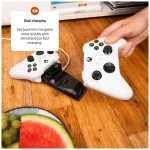 FIXED Kettős töltőállomás Xbox Series S, X kontrollerhez és One vezeték nélküli vezérlőkhöz, fekete - Image 7