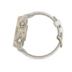 Garmin fenix 8 43mm AMOLED Sapphire, Soft Gold with Limestone Leather Band - Image 11