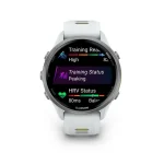 Garmin Forerunner 970 Titanium with Whitestone Case and Whitestone/Translucent Amp Yellow Band - Image 2