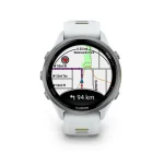 Garmin Forerunner 970 Titanium with Whitestone Case and Whitestone/Translucent Amp Yellow Band - Image 3