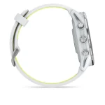 Garmin Forerunner 970 Titanium with Whitestone Case and Whitestone/Translucent Amp Yellow Band - Image 7