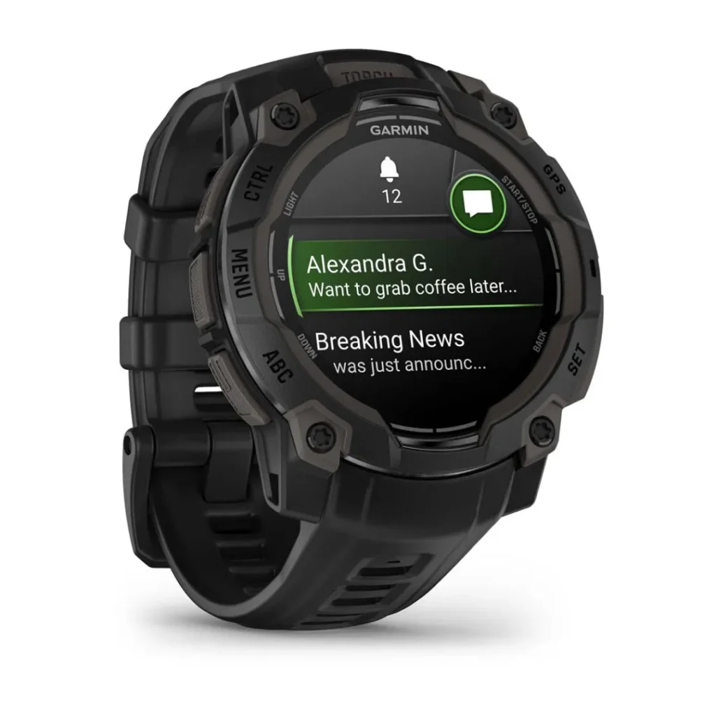 Garmin Instinct 3 45mm Amoled Black with Black Band - Image 3