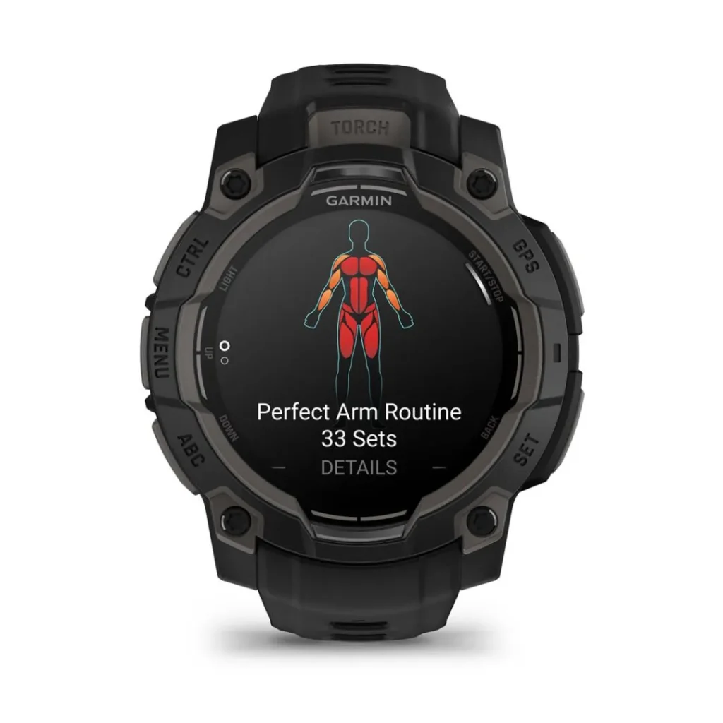 Garmin Instinct 3 45mm Amoled Black with Black Band - Image 4