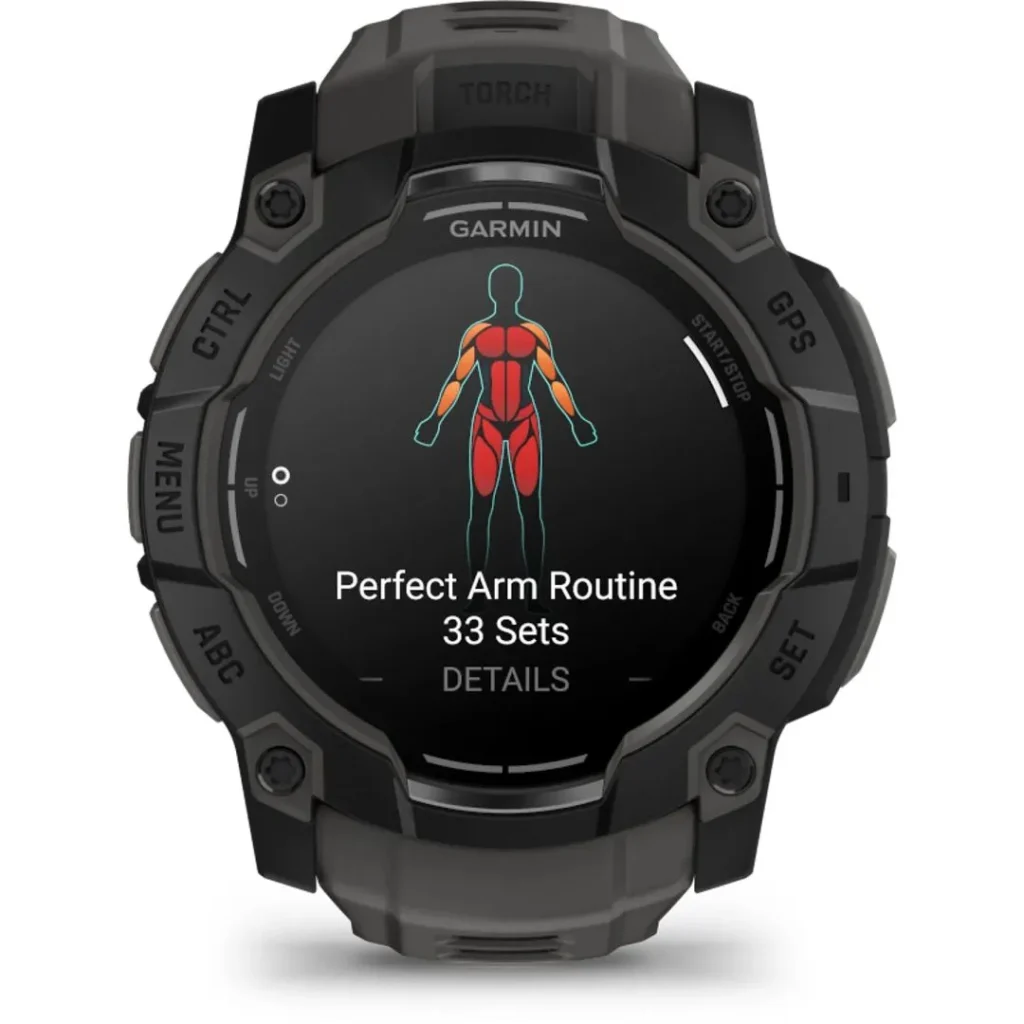Garmin Instinct 3 50mm AMOLED Black with Charcoal Band - Image 2