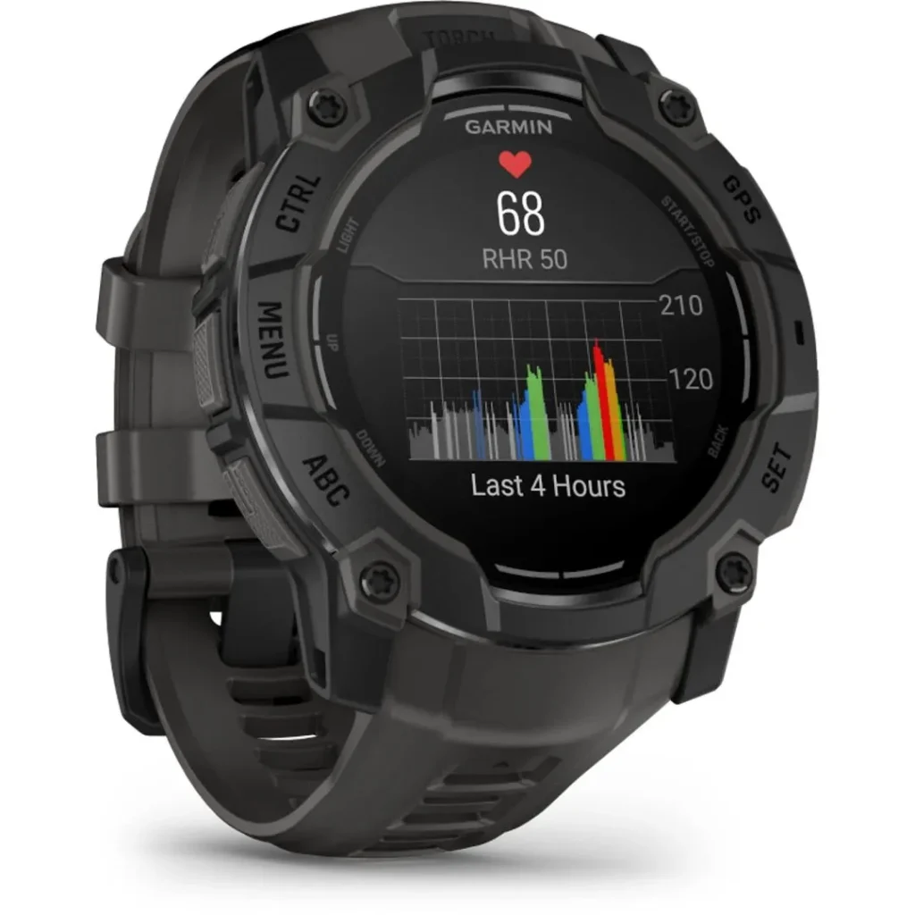 Garmin Instinct 3 50mm AMOLED Black with Charcoal Band - Image 5
