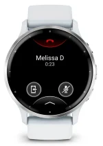 Garmin Venu 3 Silver Stainless Steel Bezel with Whitestone Case and Silicone Band - Image 8