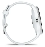 Garmin Venu 3 Silver Stainless Steel Bezel with Whitestone Case and Silicone Band - Image 12