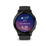Garmin Venu 3 Slate Stainless Steel Bezel with Black Case and Silicone Band - Image 4