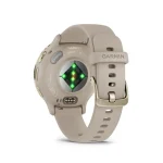 Garmin Venu 3S Soft Gold Stainless Steel Bezel with French Gray Case and Silicone Band - Image 6