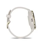 Garmin Venu 3S Soft Gold Stainless Steel Bezel with Ivory Case and Silicone Band - Image 5