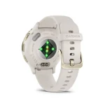 Garmin Venu 3S Soft Gold Stainless Steel Bezel with Ivory Case and Silicone Band - Image 6
