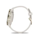 Garmin Venu 3S Soft Gold Stainless Steel Bezel with Ivory Case and Silicone Band - Image 7