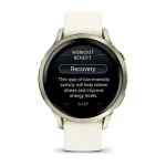 Garmin Venu 4 41mm Lunar Gold with Bone Silicone Band - Image 4