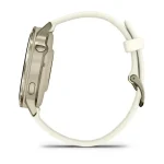 Garmin Venu 4 41mm Lunar Gold with Bone Silicone Band - Image 7