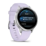Garmin Venu 4 41mm Silver with Periwinkle Silicone Band - Image 5