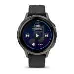 Garmin Venu 4 41mm Slate with Black Silicone Band - Image 3