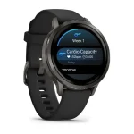 Garmin Venu 4 41mm Slate with Black Silicone Band - Image 5
