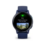Garmin Vivoactive 5 Metallic navy Aluminium bezel with navy case and silicone band - Image 2