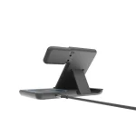 Gembird 3-in-1 foldable wireless charger stand 15W for Samsung watch Black - Image 3