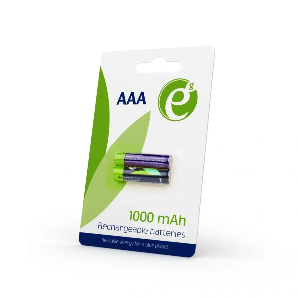 Gembird 1000mAh AAA Ni-MH akkumulátor 2db/csomag - Image 2