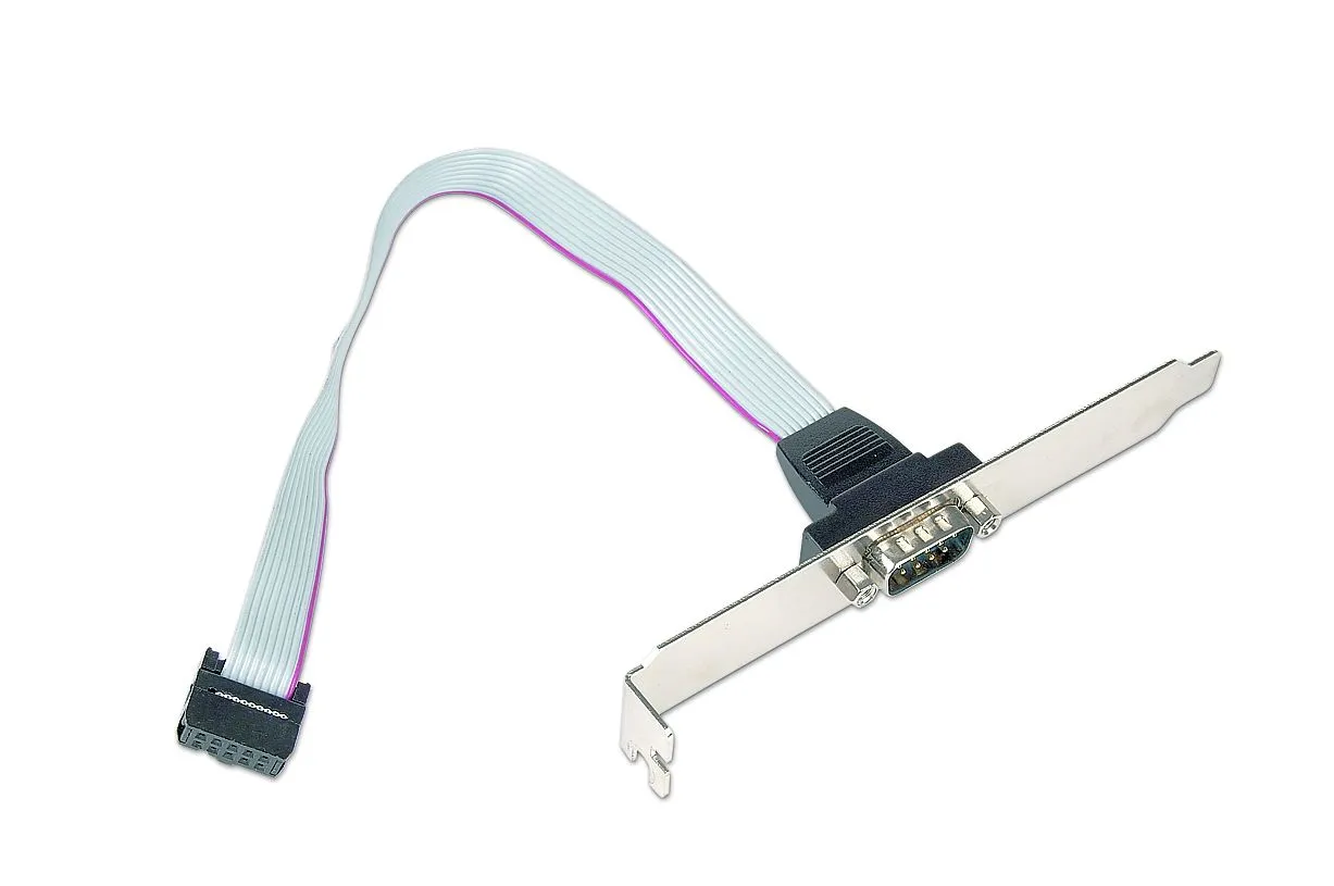 Gembird DB9 Serial Port Receptacle on Bracket