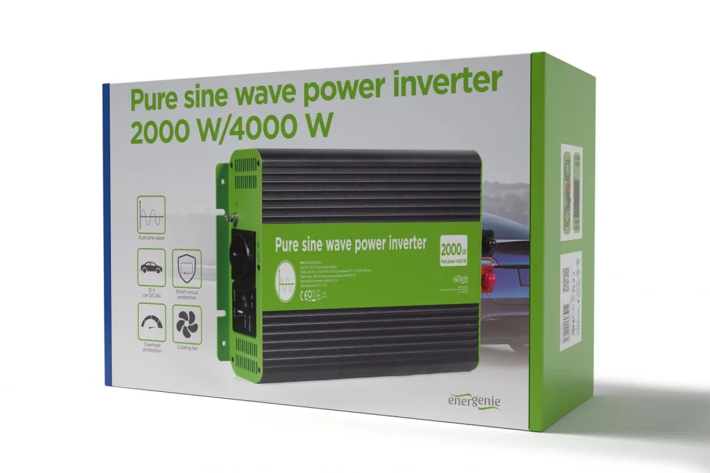 Gembird Energenie 12V Pure sine Wave Car DC-AC Power Inverter 2000W - Image 8