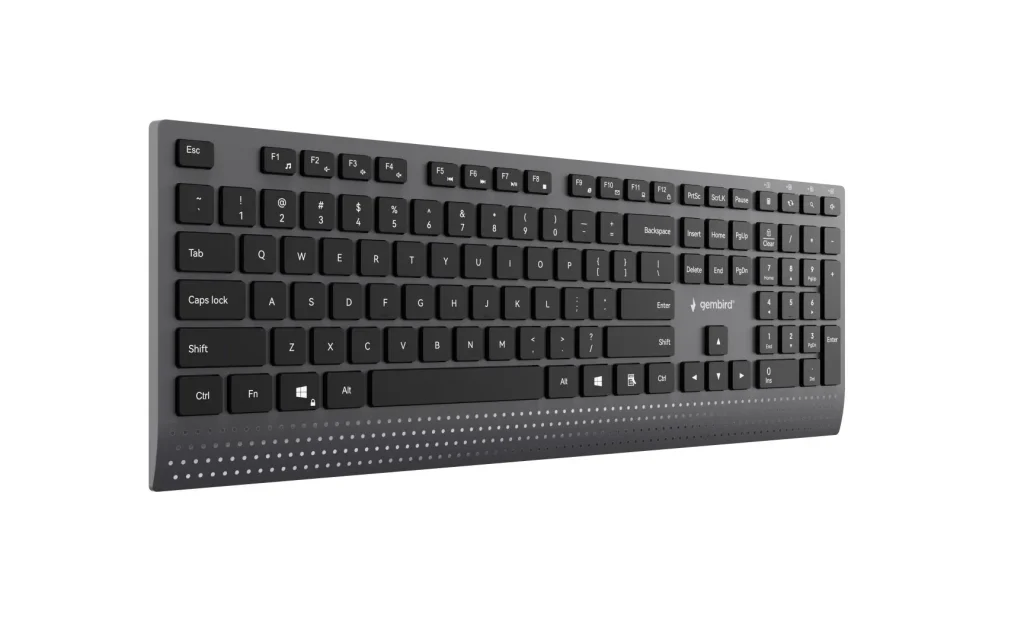 Gembird KB-MCH-06 Slim Wired Multimedia Keyboard Black US - Image 3