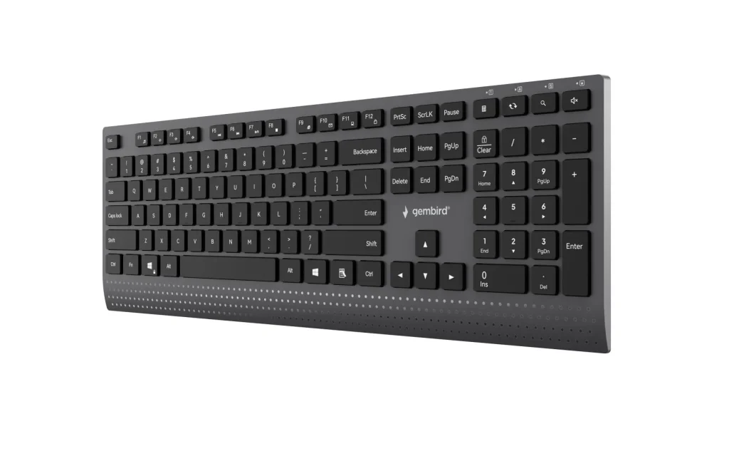 Gembird KB-MCH-06 Slim Wired Multimedia Keyboard Black US - Image 4
