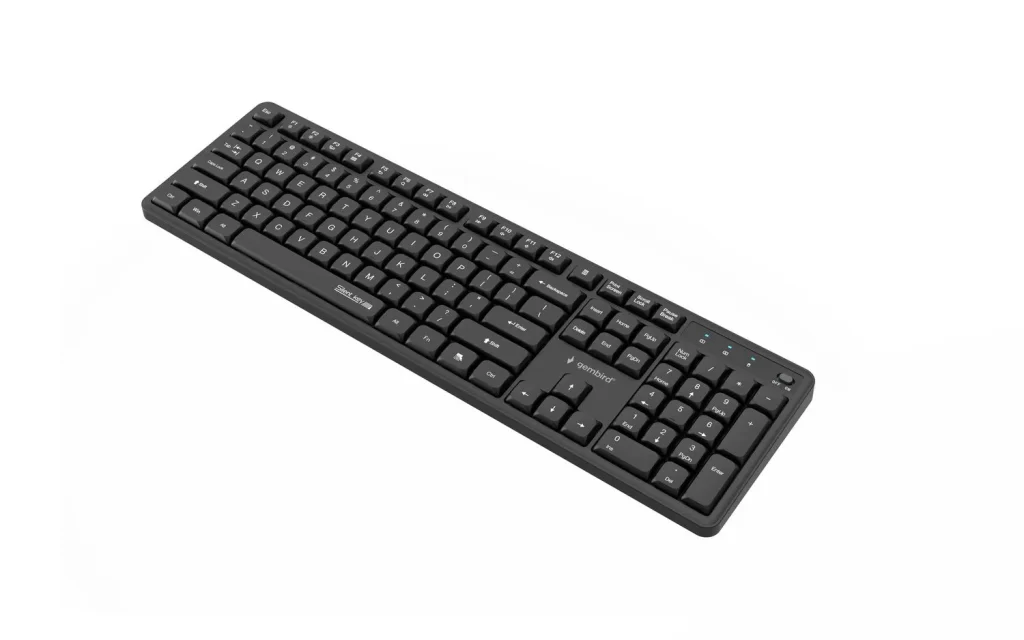 Gembird KBS-WMS-01 Silent Key Pro Business Wireless Keyboard Combo Black US - Image 7