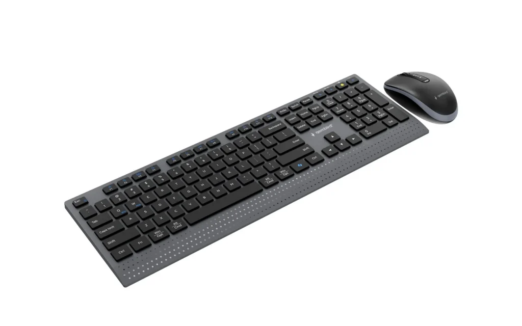 Gembird KBS-WPS-02 Dual-Mode Slim Wireless Bluetooth Keyobard Combo Black US - Image 3