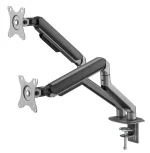 Gembird MA-DA2-05 Desk mounted adjustable double monitor arm 17"-32" Space Grey - Image 5