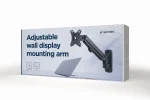 Gembird MA-WA1-01 Adjustable Wall Display Mounting Arm 27” Black - Image 3