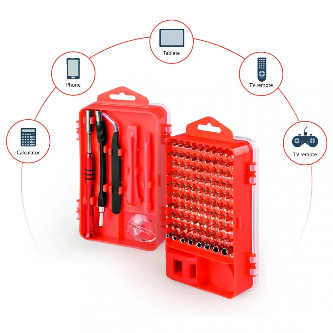 gembird-tk-sd-07-precision-bit-set-108-pc_1 Gembird TK-SD-07 108db-os Precision Bit Set Szerszámkészlet - Image 1