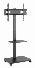Gembird TVS-75S-02 TV floor stand with caster wheels 37"-75" Black