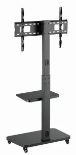 Gembird TVS-75S-02 TV floor stand with caster wheels 37"-75" Black - Image 2