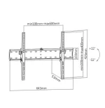 Gembird WM-70T-02 Tilt TV Wall Mount 37”-70” Black - Image 2