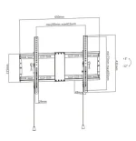 Gembird WM-80T-01 Tilt TV Wall Mount 37"-80" Black - Image 2