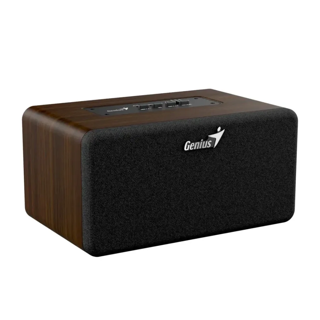 Genius SP-918BT Bluetooth Wooden Portable Speaker - Image 3