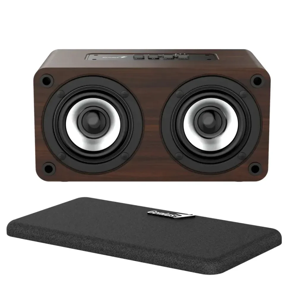 Genius SP-918BT Bluetooth Wooden Portable Speaker - Image 5