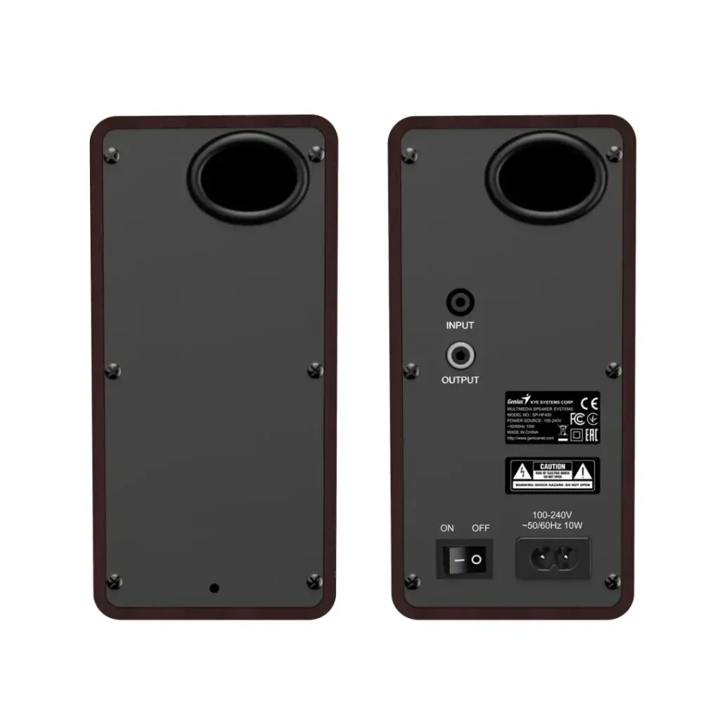 Genius SP-HF400 Speaker Dark Brown - Image 3