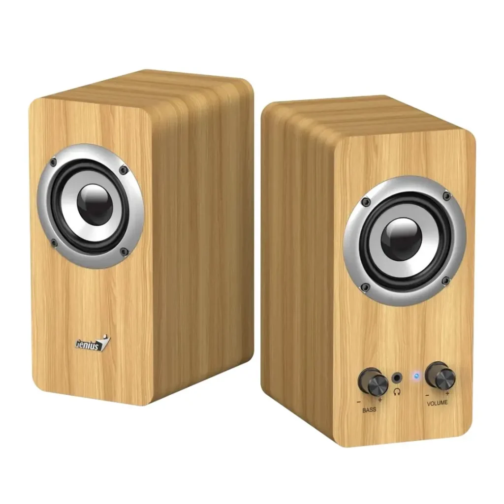 Genius SP-HF400 Speaker Pine Wood - Image 2