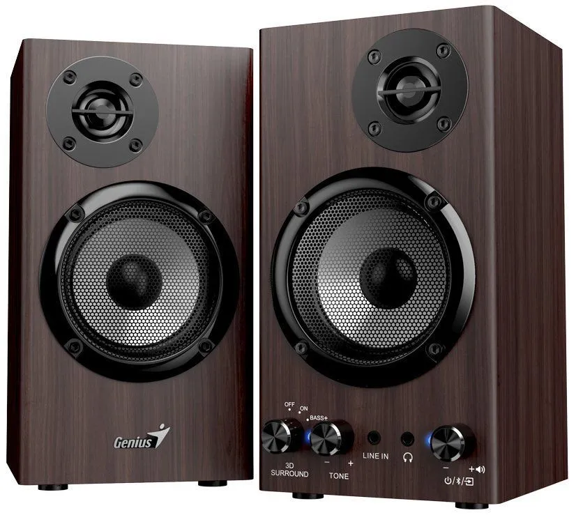 Genius SP-HF520BT Bluetooth Speaker Dark Wood