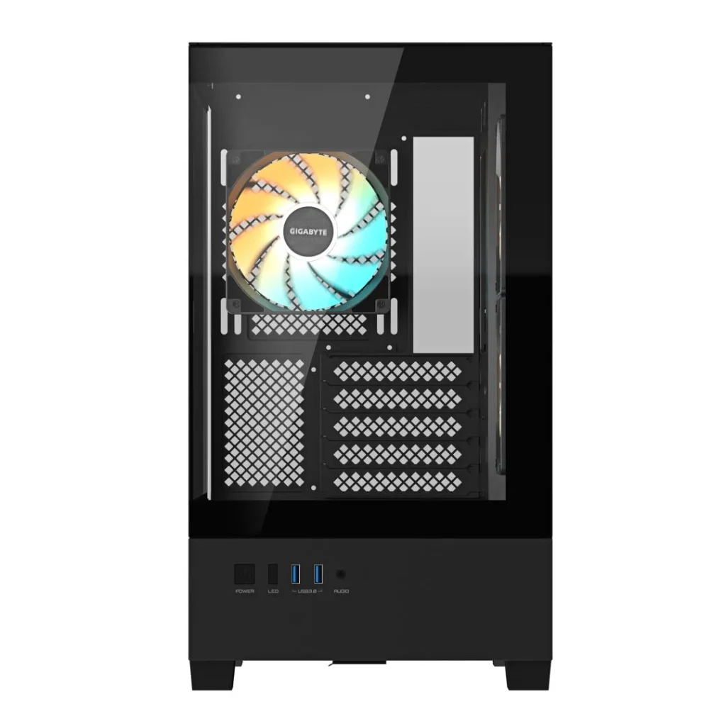 Gigabyte C201 Panoramic Tempered Glass Black - Image 4