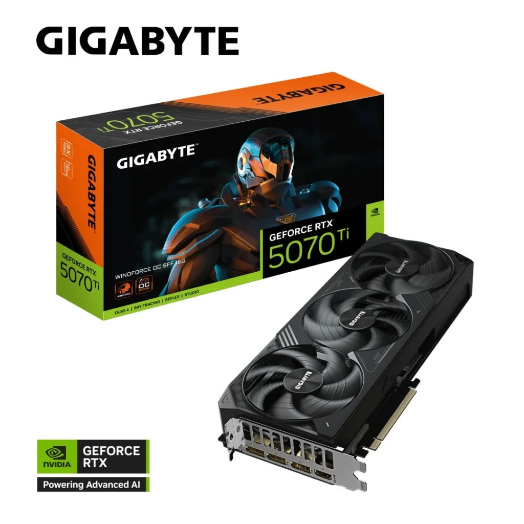 GIGABYTE GeForce RTX 5070 Ti WINDFORCE OC SFF 16GB GDDR7 videokártya - Image 11