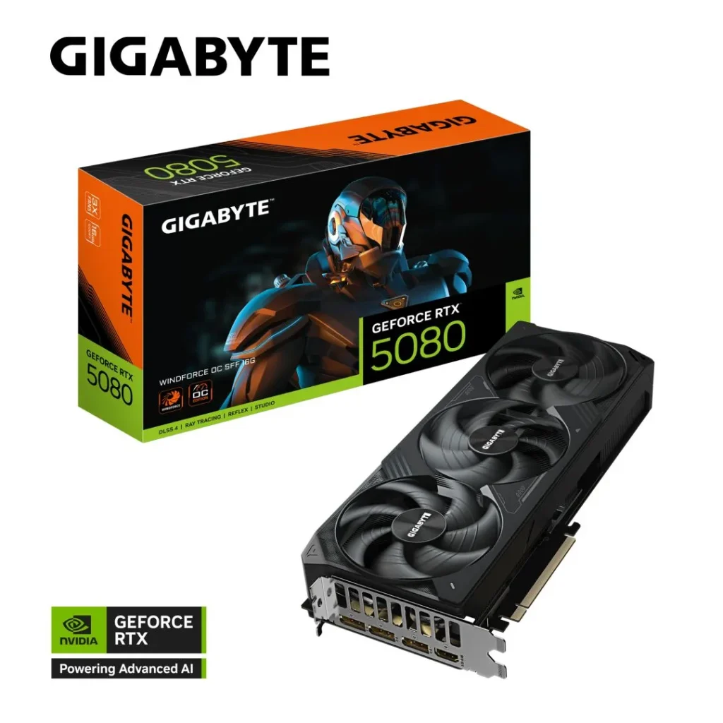 Gigabyte RTX5080 WINDFORCE OC SFF 16G - Image 2