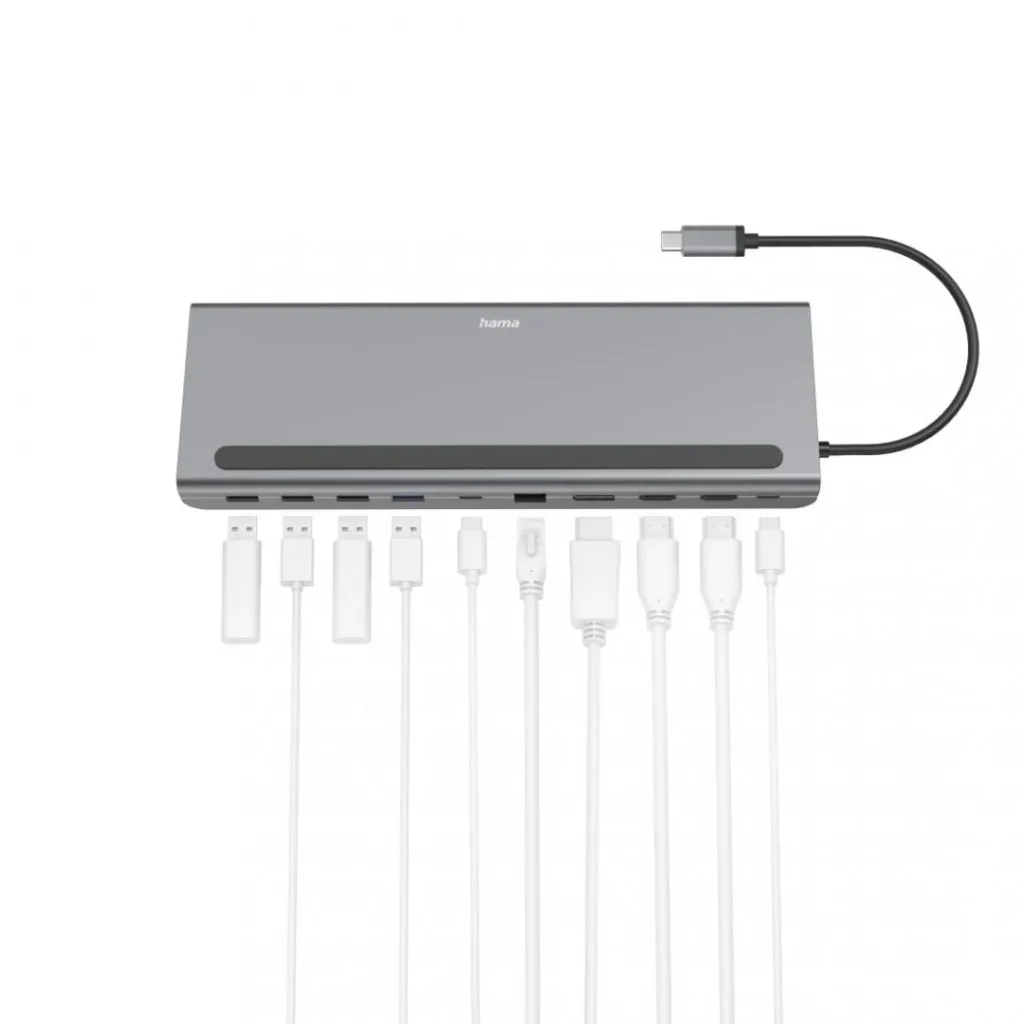 Hama USB 3.2 TYPE-C 10in1 Dokkoló Adapter - Image 2
