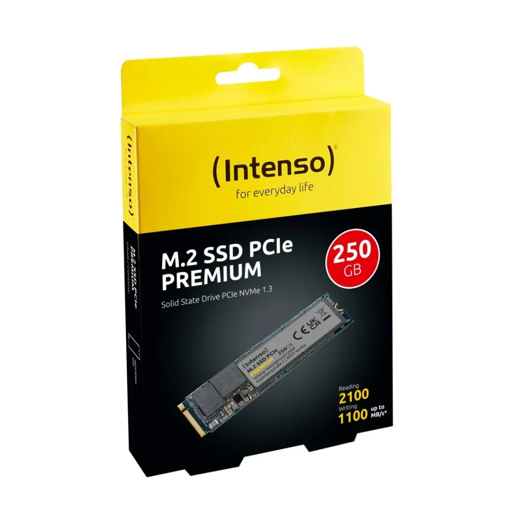 Intenso 250GB M.2 2280 PCIe NVMe Premium - Image 2