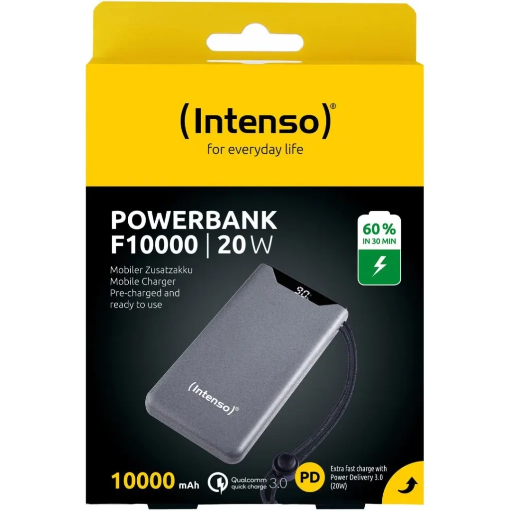 Intenso F10000 10000mAh Powerbank Grey - Image 6
