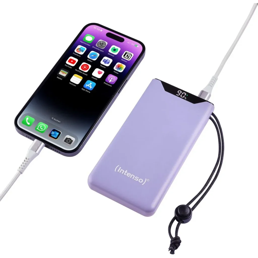 Intenso F10000 10000mAh Powerbank Purple - Image 4