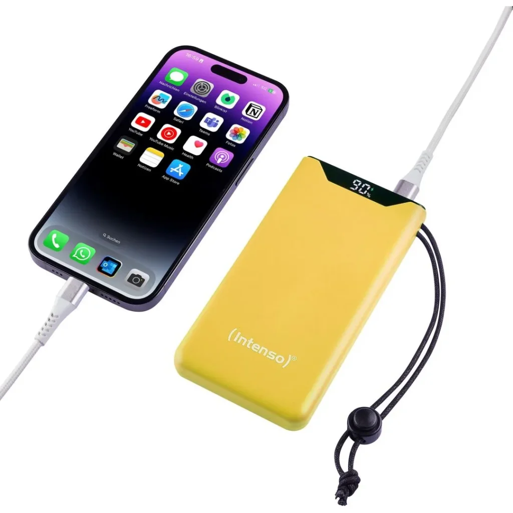Intenso F10000 10000mAh Powerbank Yellow - Image 4